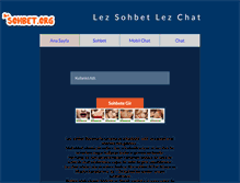 Tablet Screenshot of lezsohbet.net